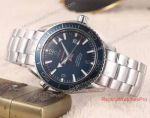 Top Quality Copy Omega Seamaster Planet Ocean 600m Watch SS Blue Dial